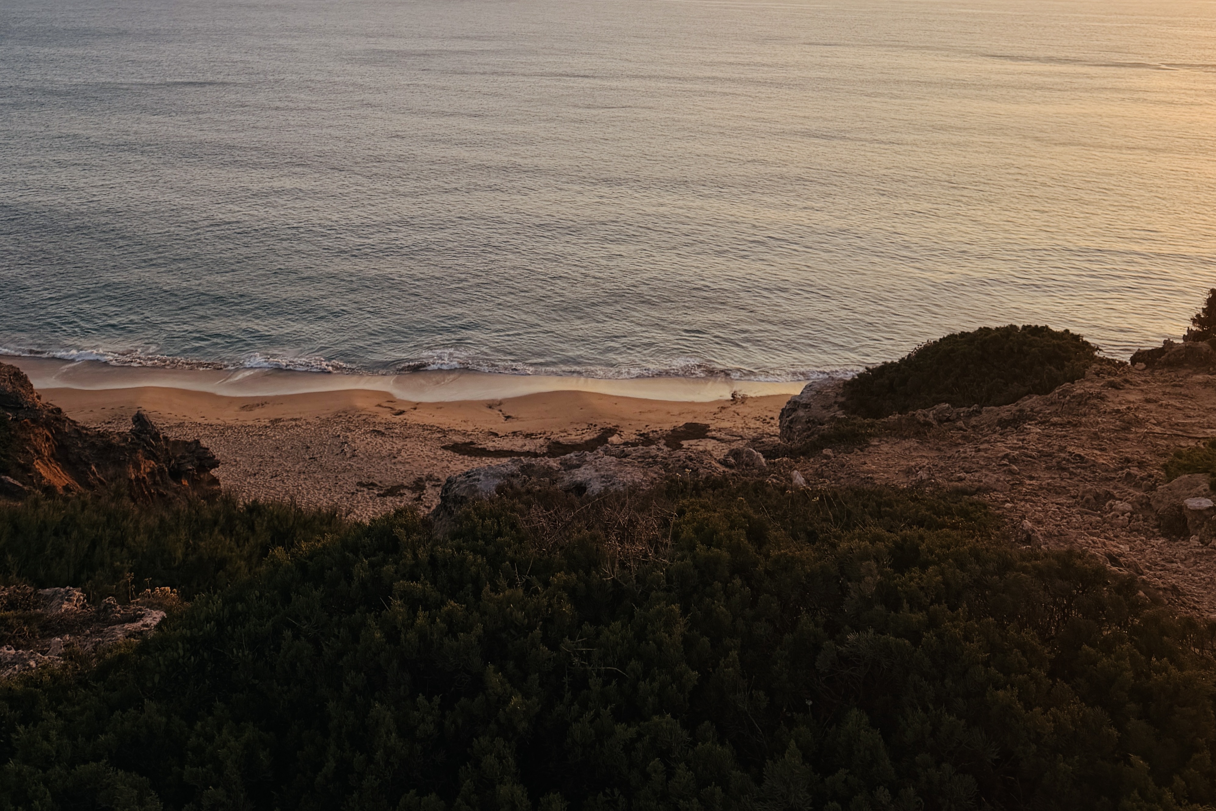 Sunset over the sea